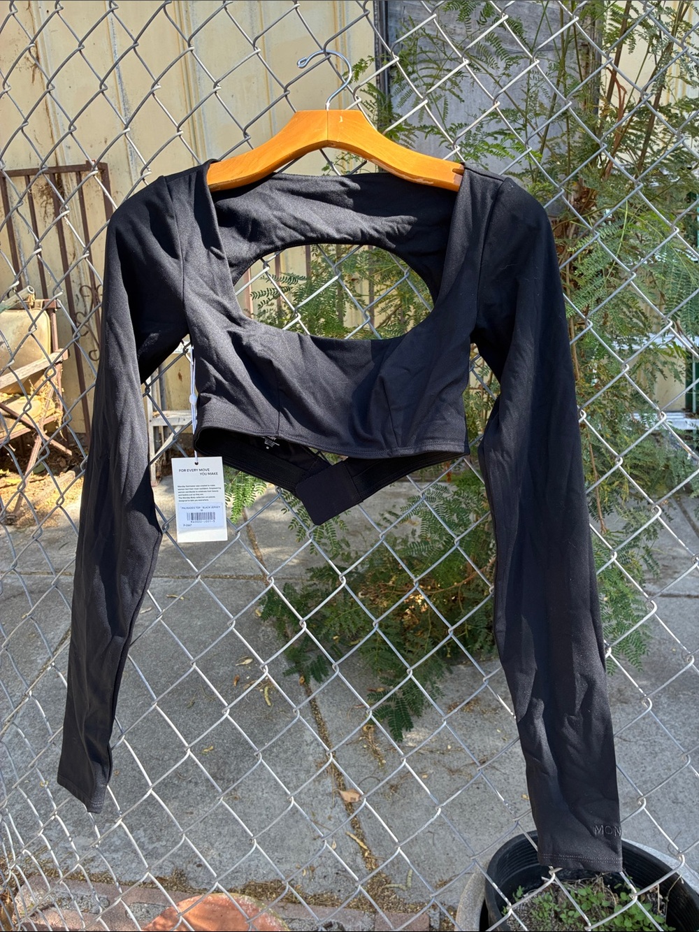 Monday Swimwear/Body Palisades Top Black NWT Size M